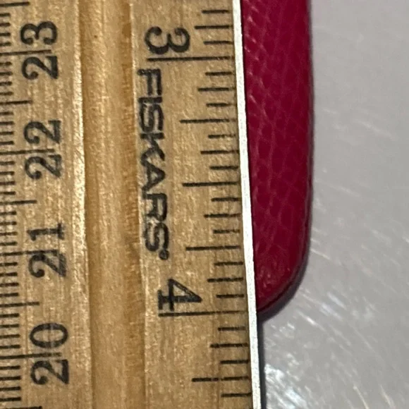 Coach Hot Pink Pebbled Leather Wristlet with Gold Logo - Picture 7 of 7